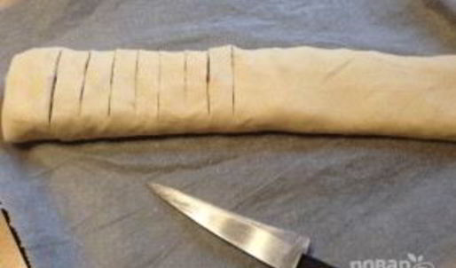 штрудель с грушей и яблоком