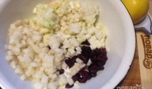 штрудель с грушей и яблоком