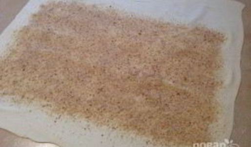 штрудель с грушей и яблоком