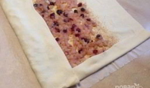 штрудель с грушей и яблоком