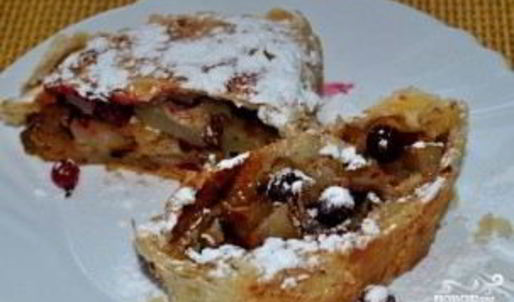 штрудель с грушей