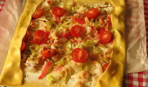 штрудель с крабовыми палочками