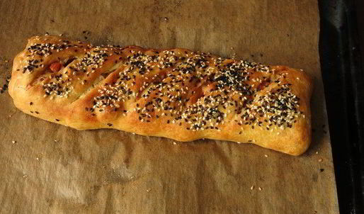 штрудель с крабовыми палочками