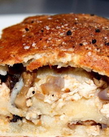 Рецепт штруделя с курицей и грибами