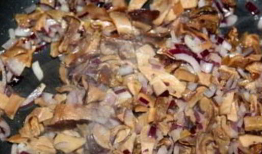 штрудель с курицей и грибами