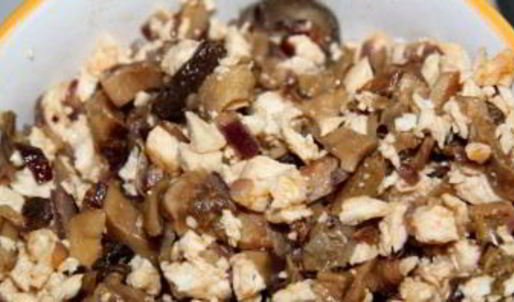 штрудель с курицей и грибами