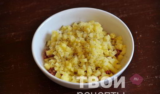 штрудель с мясом