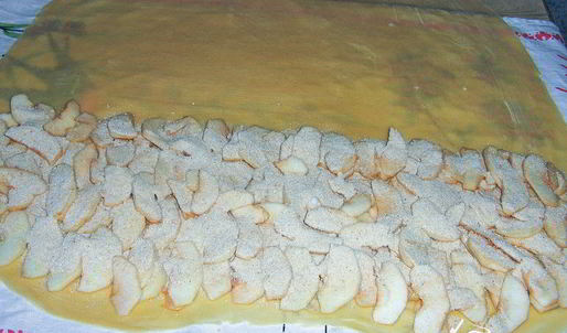 штрудель с яблоками