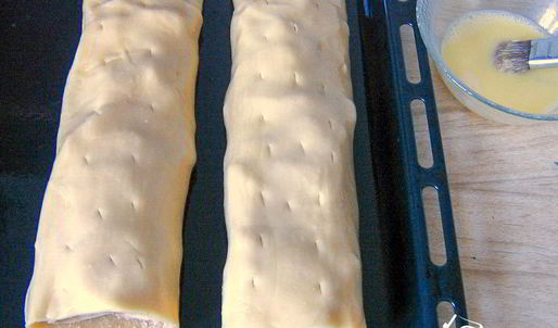 штрудель с яблоками