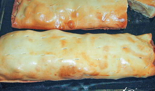 штрудель с яблоками