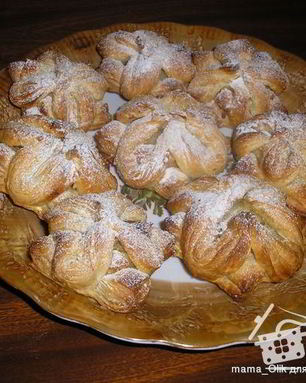 Слойки с кремом патисьер