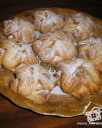 Слойки с кремом патисьер