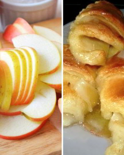 Рецепт слоек с яблоками