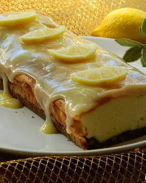 Лимонный сырник со сливочной помадкой