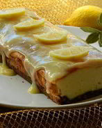 Лимонный сырник со сливочной помадкой