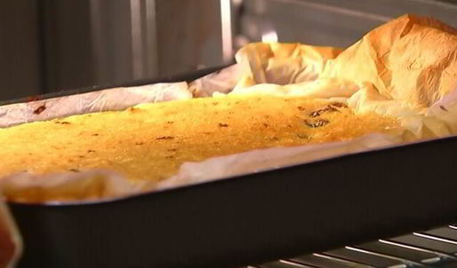 лимонный творожник с изюмом