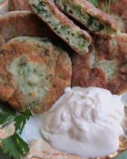 Рецепт соленых сырников с зеленью