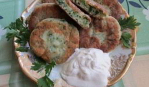 соленые сырники с зеленью