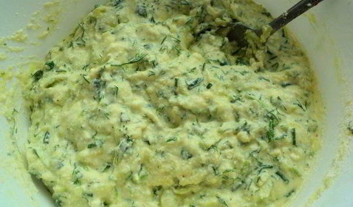 сырники с кабачками и зеленью