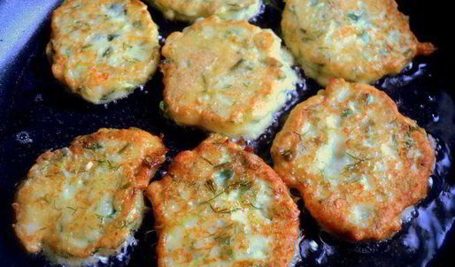 сырники с кабачками и зеленью