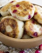 Сырники с клюквой