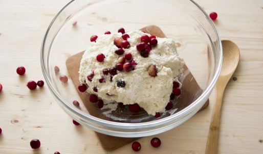 сырники с клюквой