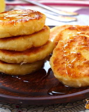 Сырники с яблоками