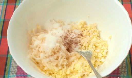 сырники с яблоками
