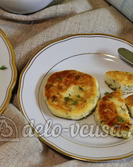 Рецепт сырников с зеленью