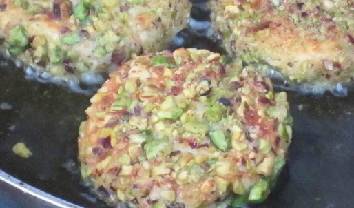 сырники в ореховой панировке с фисташковым кремом