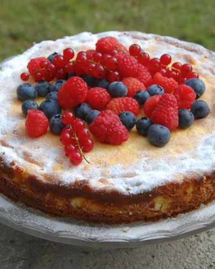 Рецепт ягодного творожника