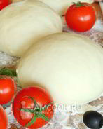 Постное дрожжевое тесто для пиццы