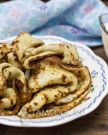 Рецепт теста для блинов на кефире