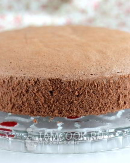 Рецепт бисквита брошенного с какао