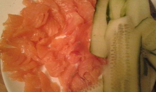 блинный торт из семги