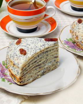 Блинный торт с кремом