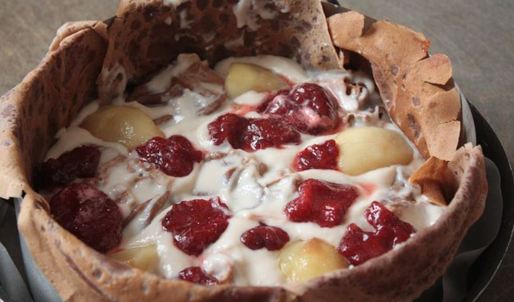 блинный торт с муссом