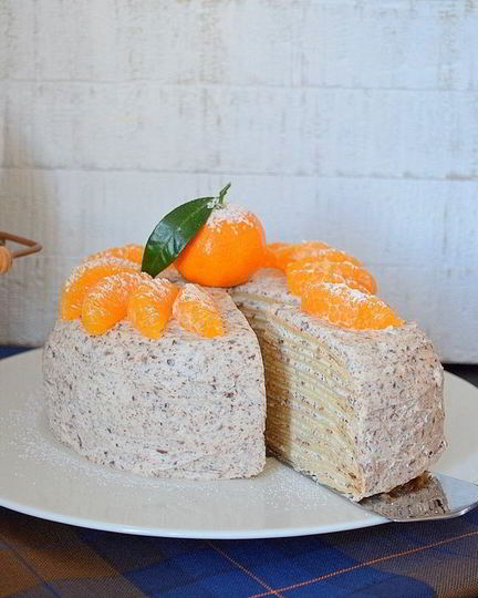 Рецепт блинного торта с шоколадом