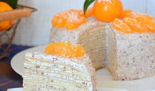 блинный торт с шоколадом