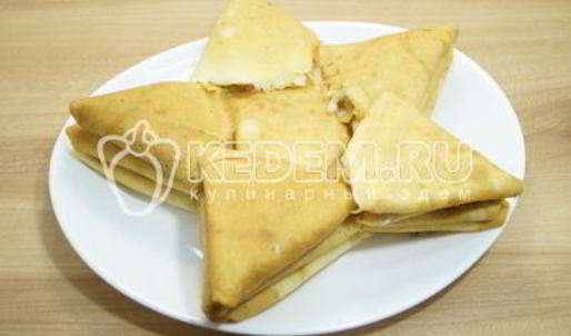 блинный торт звезда