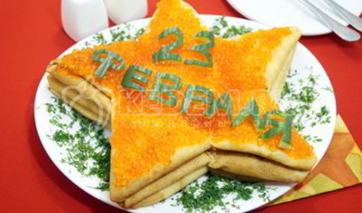 блинный торт звезда