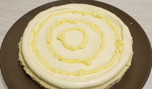 кокосовый торт с лимонным курдом