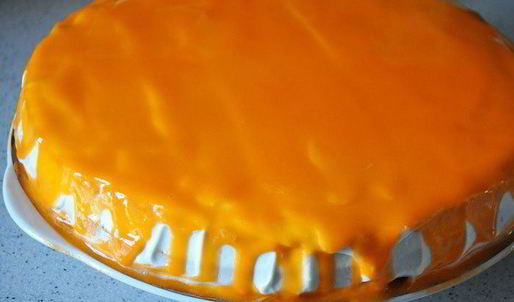нежный торт с цитрусовой глазурью