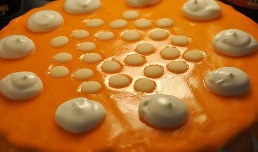 нежный торт с цитрусовой глазурью