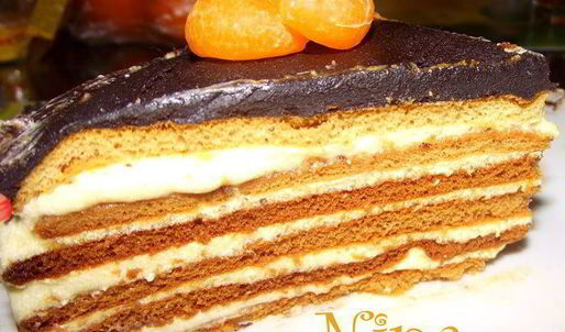 рождественский медовый торт