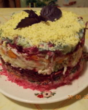 Салатный торт Закусочный