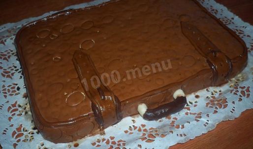 торт чемодан