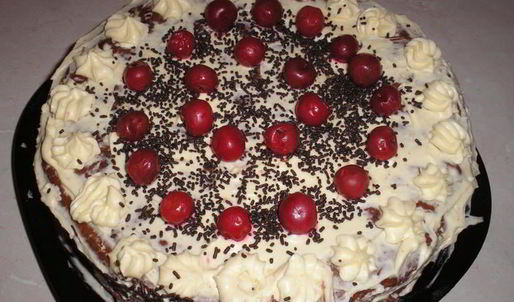 торт черный лес