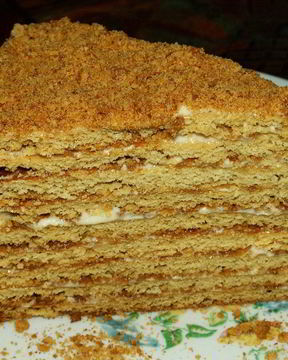 Торт Медовик со сгущенкой