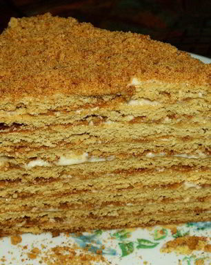 Торт Медовик со сгущенкой